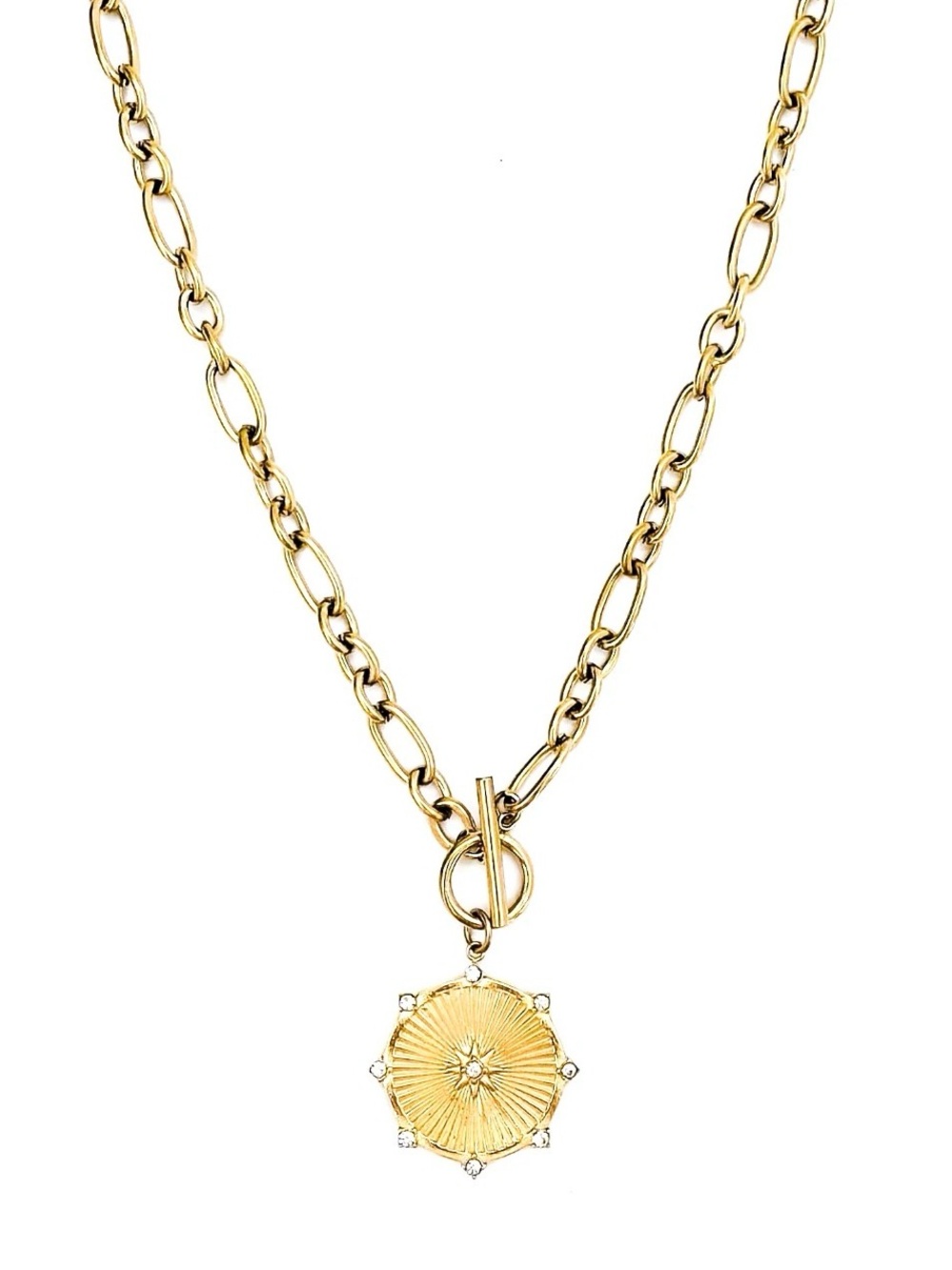 Beljoy Raylee Toggle Starburst Coin Necklace